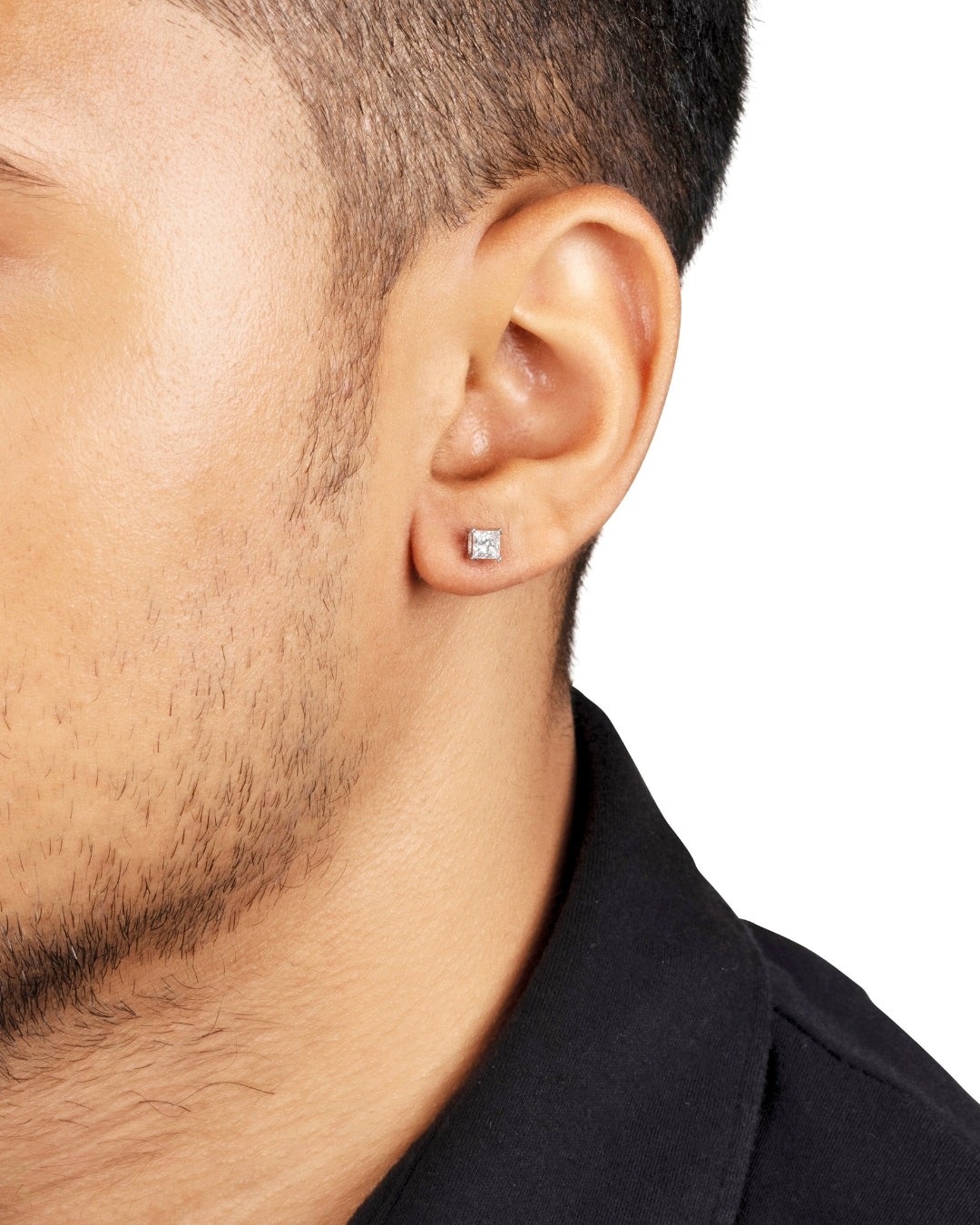 Princess Cut Men’s Studs (ready-to-ship)