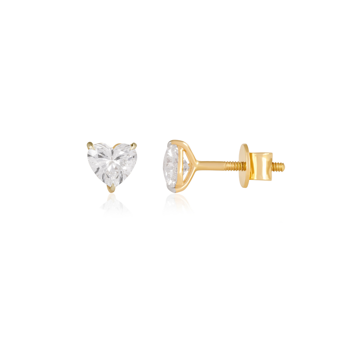 Heart studs