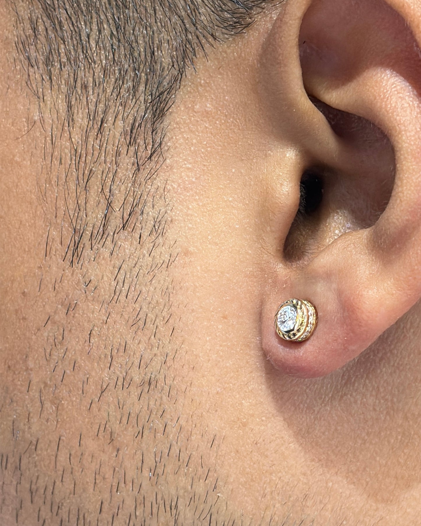 Zen Jr. Mens Studs - Premium Diamond Earrings for Men | TINCH JEWELS