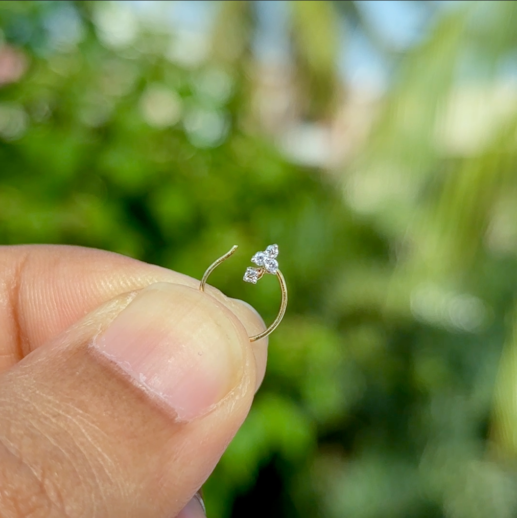 Diamond Nose Pins 14k Gold – TINCH JEWELS