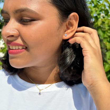 Viola Bloom Pendant set