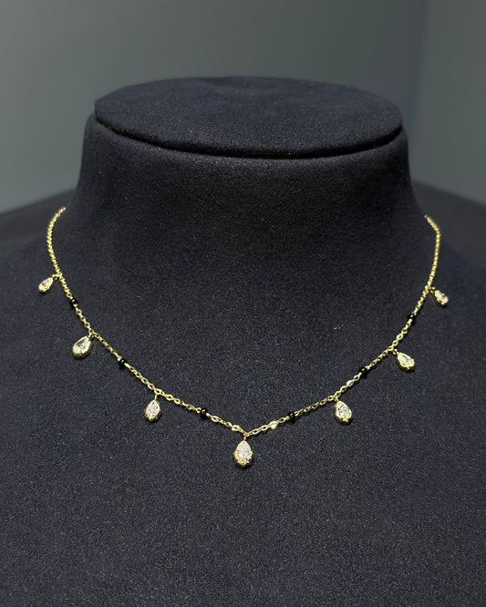 The Dancing Pear Hangings in Crown Setting Mangalsutra Charm