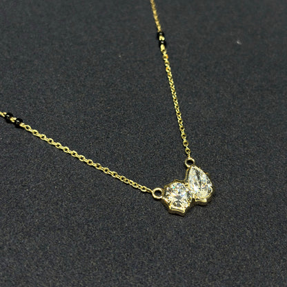 The Classic Abstract 'Toi-Et-Moi' Crown Setting Mangalsutra