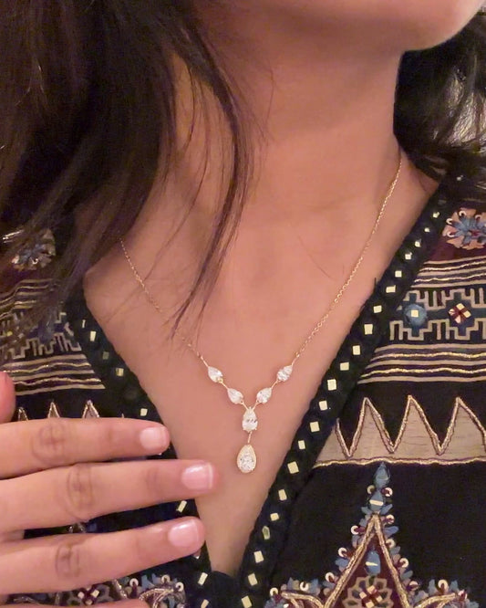 Pear Shape Cascade Pendant