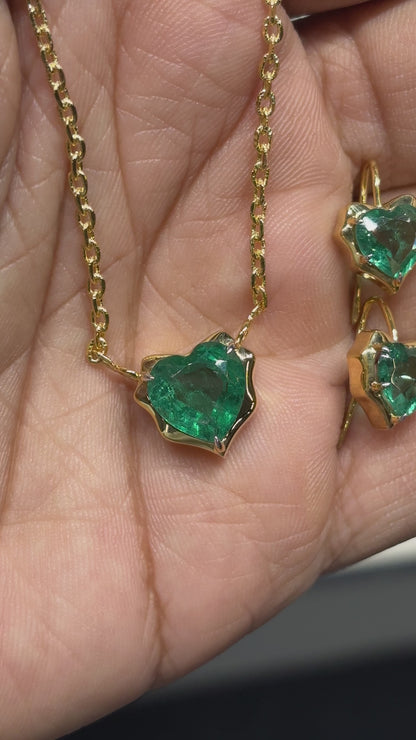 Emerald Heart Necklace